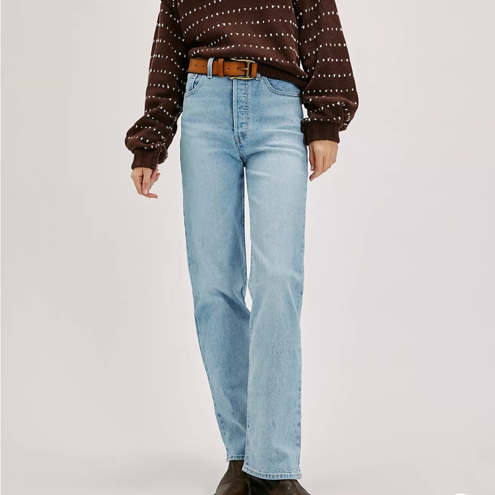 Levi's Ribcage Straight Leg High Rise Jeans